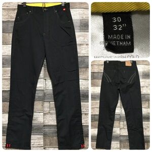McDonalds Uniform Work Pants Men’s 30x32 Black Cuffed Chino